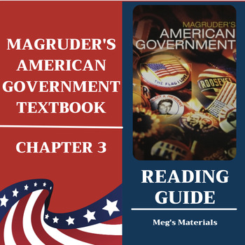 Preview of Magruder's American Government Chapter 3 Reading Guide