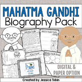 Mahatma Gandhi Biography Pack - Digital Biography Activity