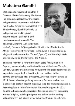 Similarities Between Civil Obedience And Mahatma Gandhi