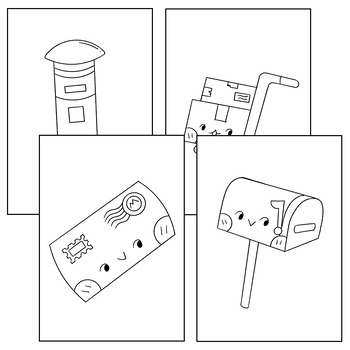 the mailbox coloring pages