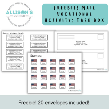 Preview of Freebie! - Mail Vocational Activity