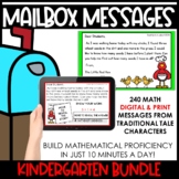 Mailbox Messages for Kindergarten| Daily Math Traditional Tales