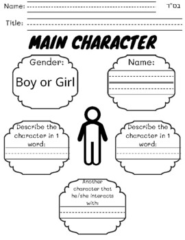 character book report ideas