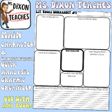 Main Character & Characterization Analysis Graphic Organizer