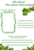 Main Character Profile - Leaf Themed Comprehension Graphic