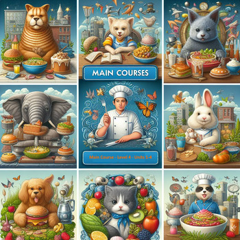 Preview of Main Courses - Level 4 - Units 1-4 - 48 Lessons