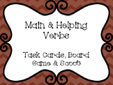 Main & Helping Verbs Task Cards, Board Game, and SCOOT