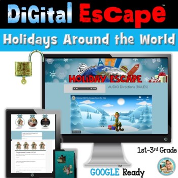 Preview of Christmas Digital Escape ™ Room | Main IDEA | Holidays Around the World