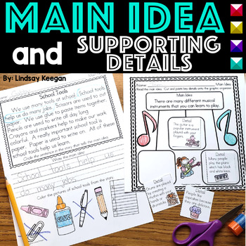 Preview of Main Idea and Supporting Details Activities