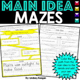 Main Idea and Details Mazes