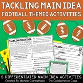 Main Idea Activities | Football Themed Task Cards + Worksheets