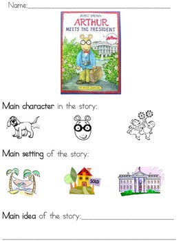 Arthur Meets The President Worksheets Teaching Resources Tpt