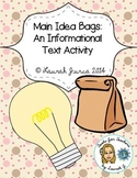 Main Idea Bags: A Common Core Literacy Activity