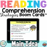 Main Idea Boom Cards Digital Reading Comprehension Strateg