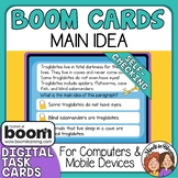 Main Idea Boom Cards Digital Task Cards with Audio Support