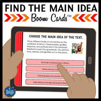 Preview of Main Idea Boom Cards