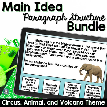 Preview of Main Idea and Supporting Details Activities Text Structures Worksheets 3rd Grade