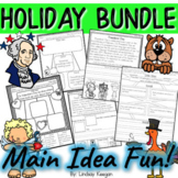 Main Idea and Details Bundle - Holidays Edition