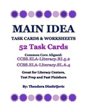 Main Idea Bundle - Includes 52 Task Cards - Aligned to RI.