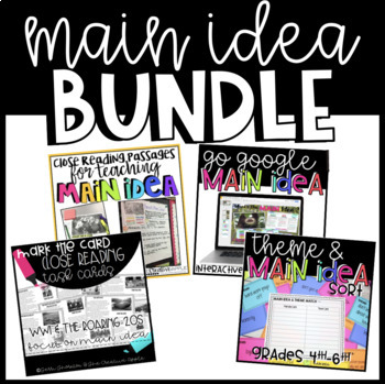 Preview of Main Idea Bundle of Resources