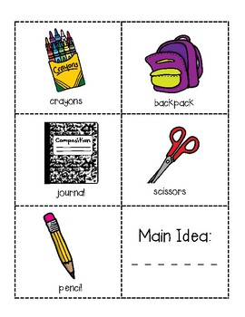 Main Idea Cards by Its A Teachers Life By Sara O | TpT