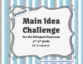 Main Idea Challenge - Sorting Game in Spanish
