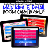Main Idea & Detail Matching BOOM Card BUNDLE - Distance Learning