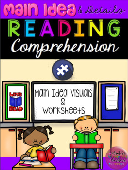 Preview of Main Idea & Details Autism Reading Visuals & Worksheets