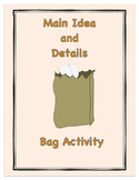 Main Idea & Details Bag Activity