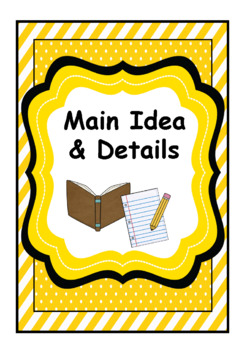 Preview of Main Idea & Details Comprehension Activities