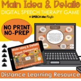 Main Idea & Details - Digital Speech Therapy Game