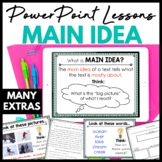 Main Idea Mini Lesson Slides for 3rd 4th 5th Grade Central