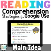 Main Idea Digital Reading Comprehension Passages & Questio