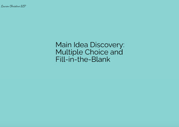 Preview of Main Idea Discovery