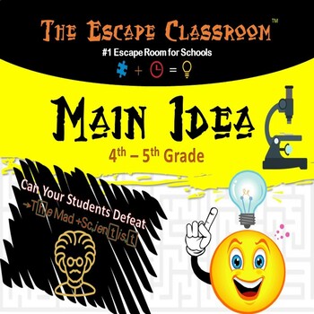Preview of Main Idea Escape Room - 4-5 Grade | The Escape Classroom