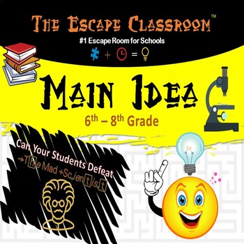 Preview of Main Idea Escape Room - 6-8 Grade | The Escape Classroom