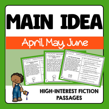 Preview of Main Idea Fiction Reading Passages | Reading Strategy Practice for Early Readers