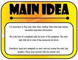 Main Idea Flip Cards {FREEBIE!!!}