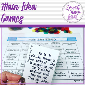 Preview of Main Idea Games!