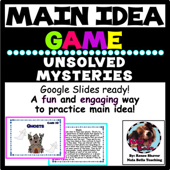 Preview of Main Idea Google Slides Game