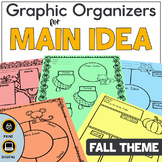 Main Idea Graphic Organizers - Print and Digital