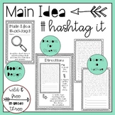 Main Idea Hashtag It Activity