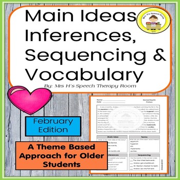 Preview of Main Idea, Inferences, Sequencing & Vocabulary in Middle School Speech Therapy 6