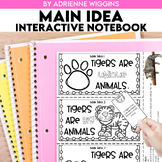 Main Idea Interactive Notebook (Google Classroom & PDF)