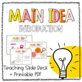 Main Idea Introduction Slide Deck / Printable