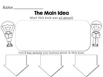 Preview of Main Idea & Key Details Printable