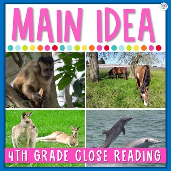 Preview of Main Idea Passages 4th Grade - Close Reading Activities