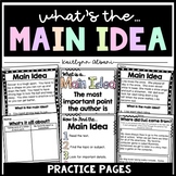 Main Idea Lessons and Task Cards