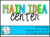 Main Idea Literacy Center {TEKS aligned} 3rd Grade