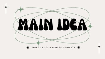 Preview of Main Idea Mini-Lesson